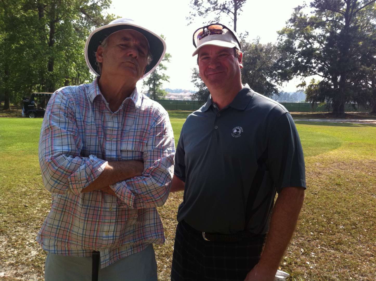 Bill Murray and Todd Wagner at the Caddyshack Charity Golf Tournament